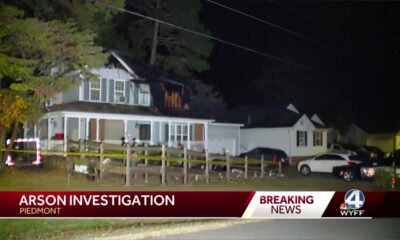 Explosion leads to a house fire in Upstate County