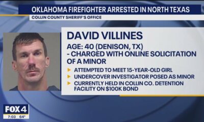 OK firefighter arrested in North Texas