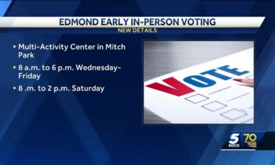 Edmond offering in-person early voting at Mitch Park