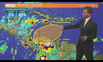 Monday 5 AM Tropical Update: Tropical development possible in Caribbean Sea