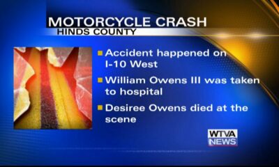 One dead, another severely injured after a motorcycle accident in Hinds County