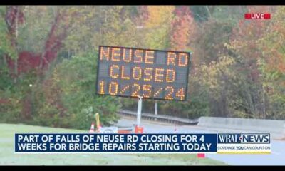 Falls of Neuse Road closing Monday for several weeks for bridge repairs