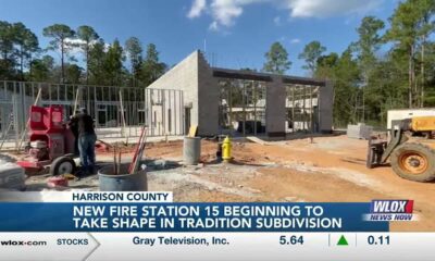 Harrison County Fire Station 15 beginning to take shape