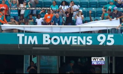 Okolona native Tim Bowens gets officially inducted into Dolphins Ring of Honor