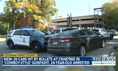 20 cars hit by bullets at Crabtree in 'cowboy-style' fight, DA says