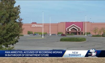 Man Arrested , accused of recording woman in bathroom of department store