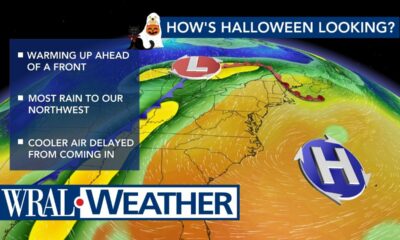 North Carolina Forecast: Clouds move in Tuesday as temps rise mid-week ahead of trick-or-treating 🎃