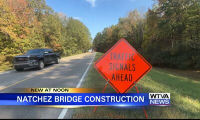 Construction on Natchez Trace bridge underway in Lee County