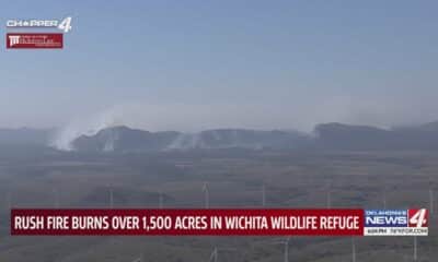 Rush fire burns over 1,500 acres in Wichita Wildlife Refuge