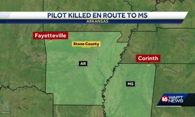 Plane headed to Mississippi crashes in Arkansas