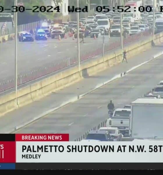 Palmetto Expressway shut down in both directions near NW 58 Street