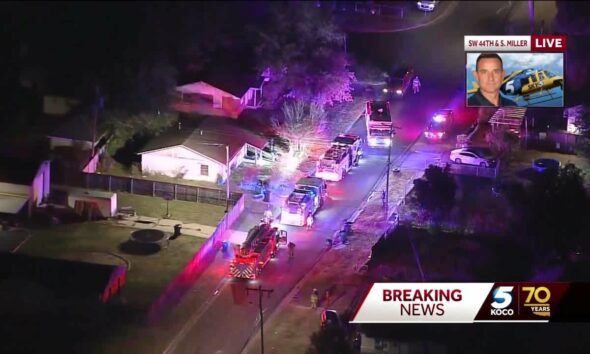 Several crews respond to house fire in southwest Oklahoma City