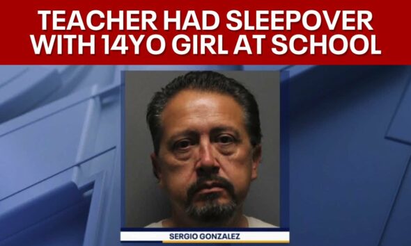 Teacher groomed 14-year-old student and spent the night with her on campus