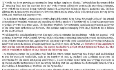 Report warns Florida could face budget deficits by 2028 if spending isn’t cut | Florida