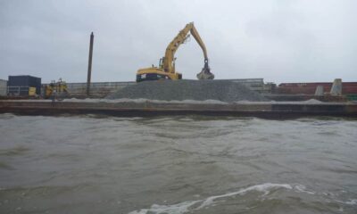 Base of Oyster Reef Restoration Project In the Mississippi Sound Completed