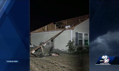 Damage in Prairie Grove after possible tornado