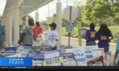 Intense competition at Broward County polling sites leads to confrontations among campaign workers