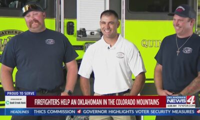 Three Weatherford firefighters save fellow Oklahoman in Colorado