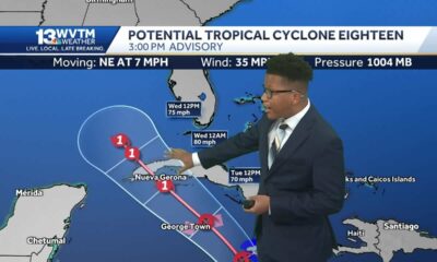 Potential Tropical Cyclone 18 will strengthen into Hurricane Rafael as it approaches the Gulf of …