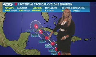 Sunday 10PM Tropical Update: TS Rafael could form midweek as Cat 1 hurricane