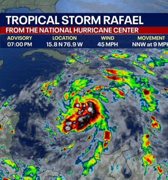 Tropics forecast: Tropical Storm Rafael to become hurricane over Caribbean