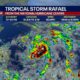 Tropics forecast: Tropical Storm Rafael to become hurricane over Caribbean