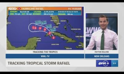 Wednesday 9AM Tropical Update: Hurricane Rafael growing stronger, but expected to weaken in the Gulf