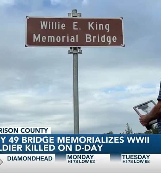 South Mississippi WWII soldier killed on D-Day memorialized with bridge naming