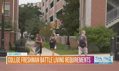 College freshman battle living requirements