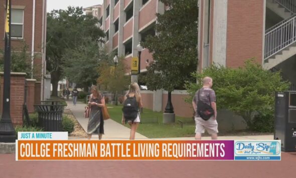 College freshman battle living requirements