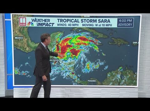 Tracking Tropical Storm Sara | Latest