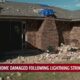 Veteran's home damaged following lightning strike