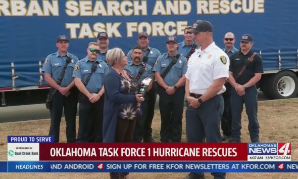 Oklahoma Task Force 1 honored after hurricane response