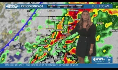 New Orleans Weather: Heavy rain and storms Monday evening through Tuesday morning