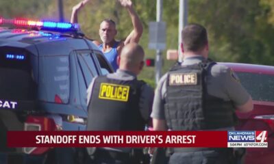 Standoff ends with driver's arrest