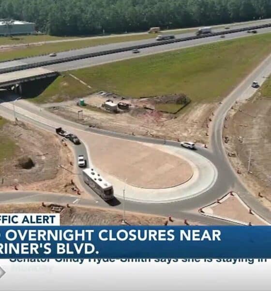 Overnight closures on I-10 in Harrison County to last for a month