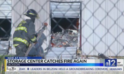 Crews respond to fire at South Jackson storage facility