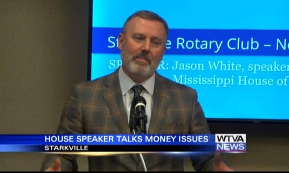 Mississippi House Speaker Jason White talks about money issues facing the state