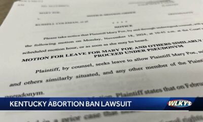 Judge rules woman suing over Kentucky's abortion ban can use pseudonym