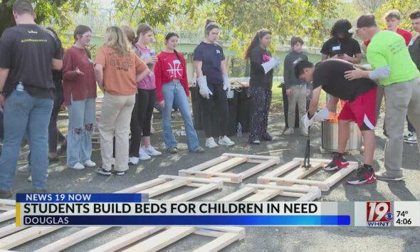 Douglas High Students Help Build Beds for Children in Need | Nov. 18, 2024 | News 19 at 4 p.m.