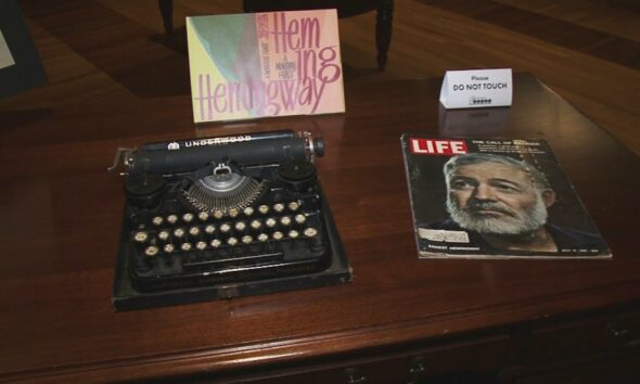 Exhibit showcases typewriters used by famous writers