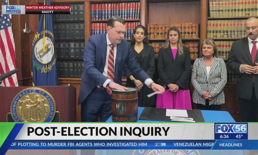 Attorney General holds post-election inquiry drawing