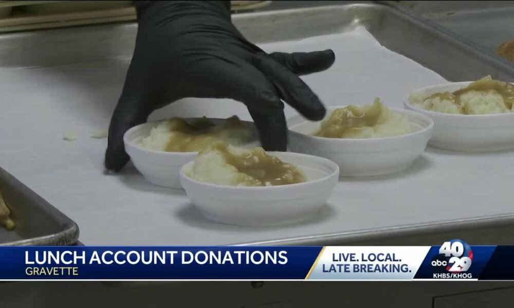 Gravette School District accepting donations for overdue lunch accounts