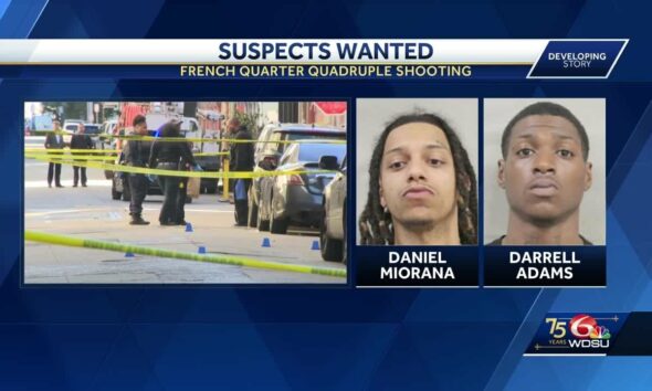 French Quarter mass shooting suspects on the run considered 'armed and dangerous'