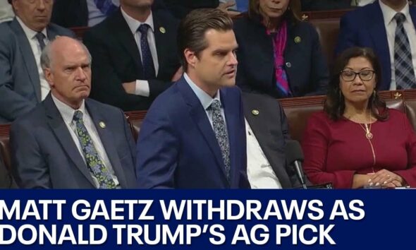 Matt Gaetz withdraws as President-elect Trump’s attorney general pick | FOX 7 Austin