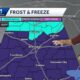 Impact weather Saturday with a freeze in Alabama, the weather is milder next week with rain befor...