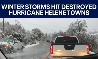 A winter storm approaches towns destroyed by Hurricane Helene