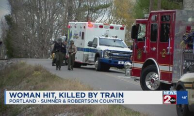 Woman hit, killed by train in Portland, TN