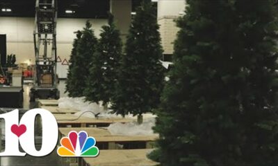 Fantasy of Trees setting up in Knoxville Convention Center