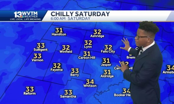 Alabama will start blistering cold this weekend, and thunderstorms remain the forecast for Thanks...